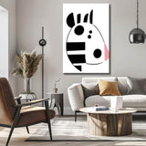 Malen nach Zahlen Comic Zebra Gesicht