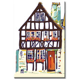 Malen nach Zahlen Kunst Landschaft Ein Fachwerkhaus
