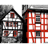 Malen-nach-Zahlen-Kunst-Landschaft-Fachwerkhäuser-2-teilig