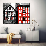 Paint-by-Numbers-Art-Landscape-Half-Timbered Houses-2-part