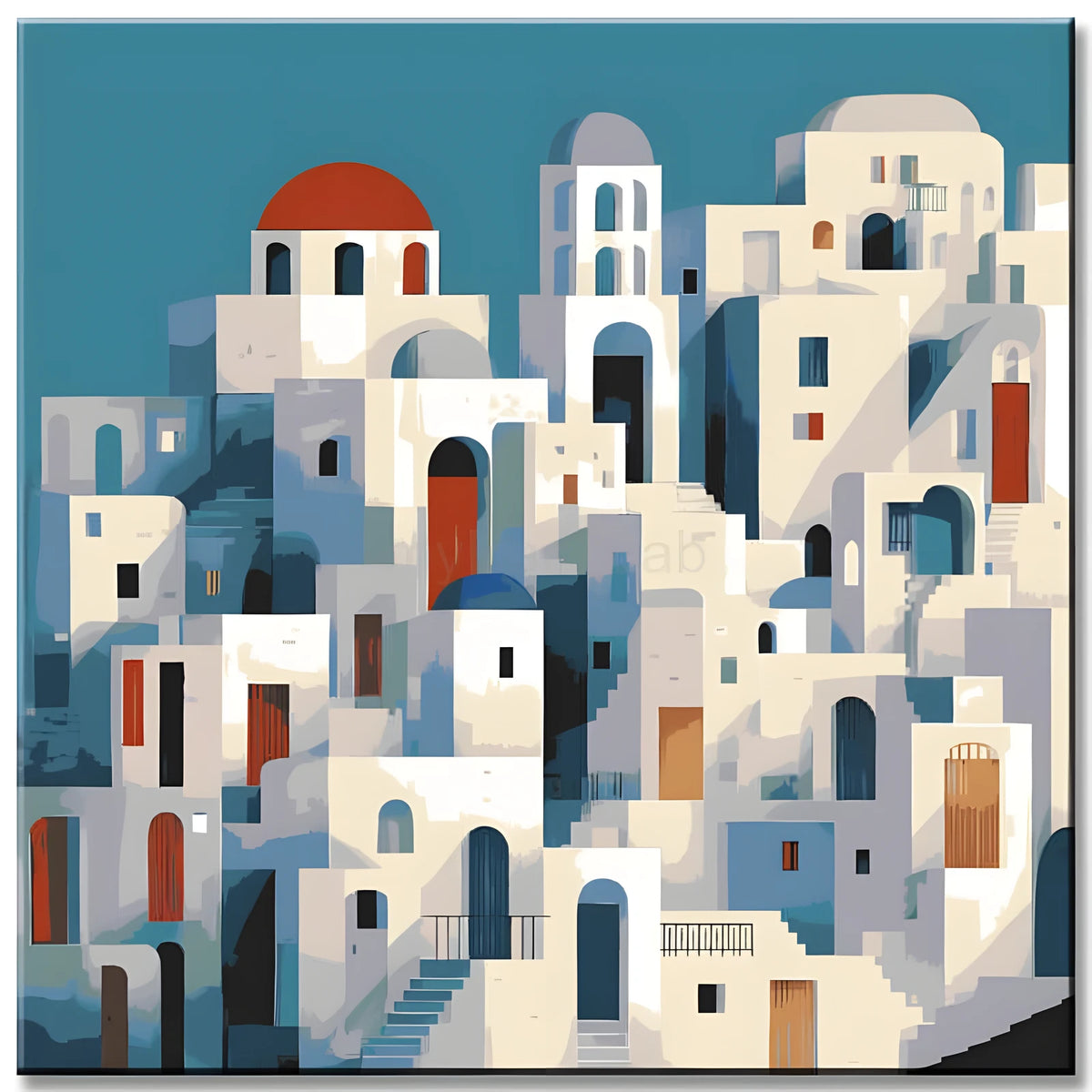 Painting by Numbers Minimalism Art White House with Ladder Shipping from DE