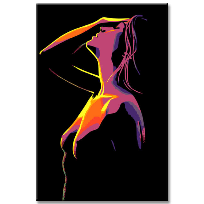 Malen nach Zahlen Abstrakte Frau