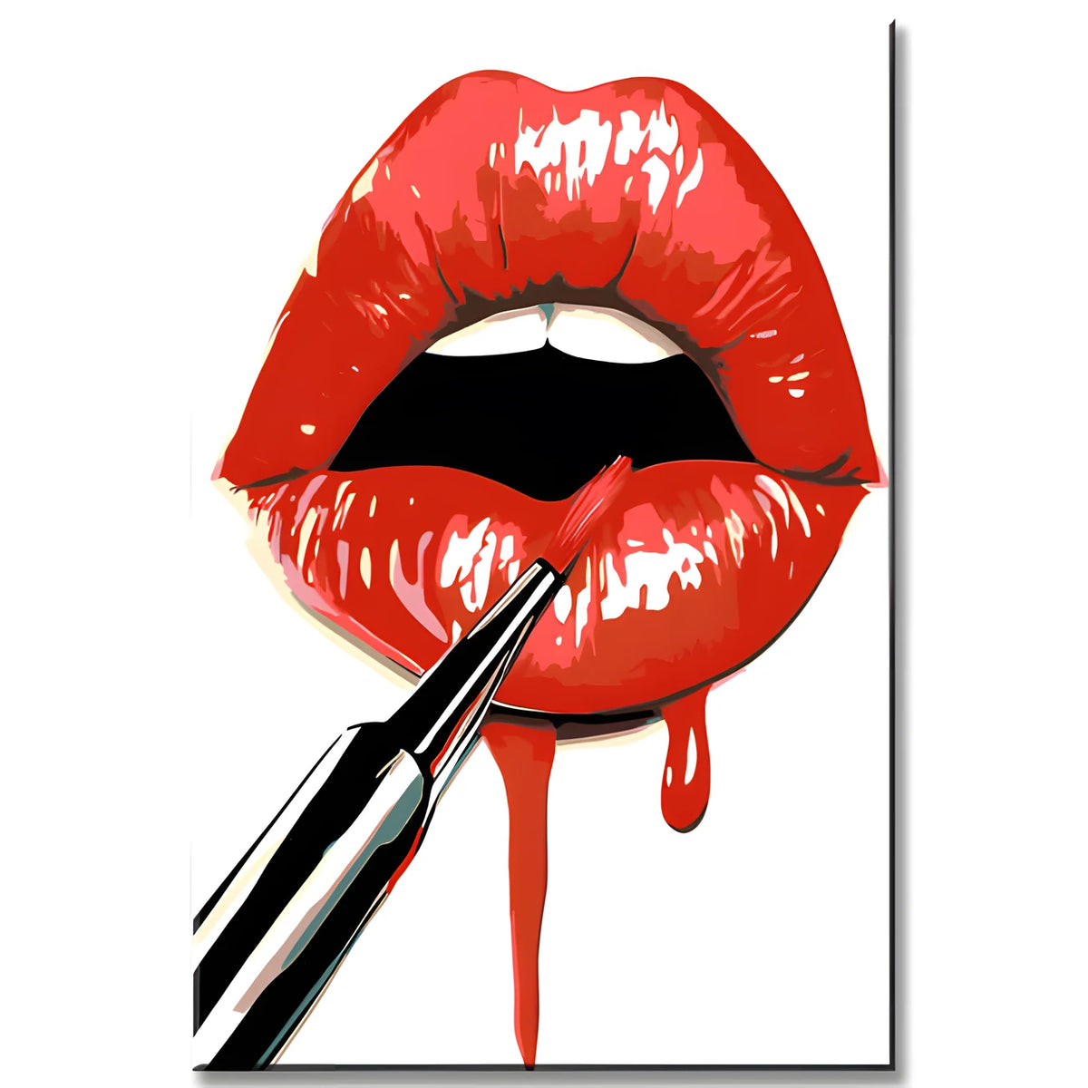 Malen nach Zahlen Lippenstift