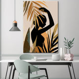Painting by Numbers Minimalism Art Style Tropical Girl Shipping from DE