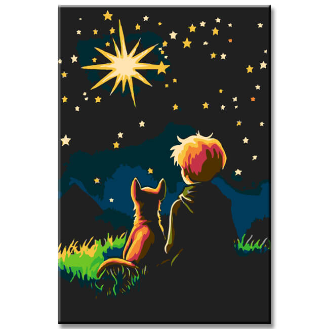 Malen nach Zahlen Der kleine Prinz Sternenhimmel