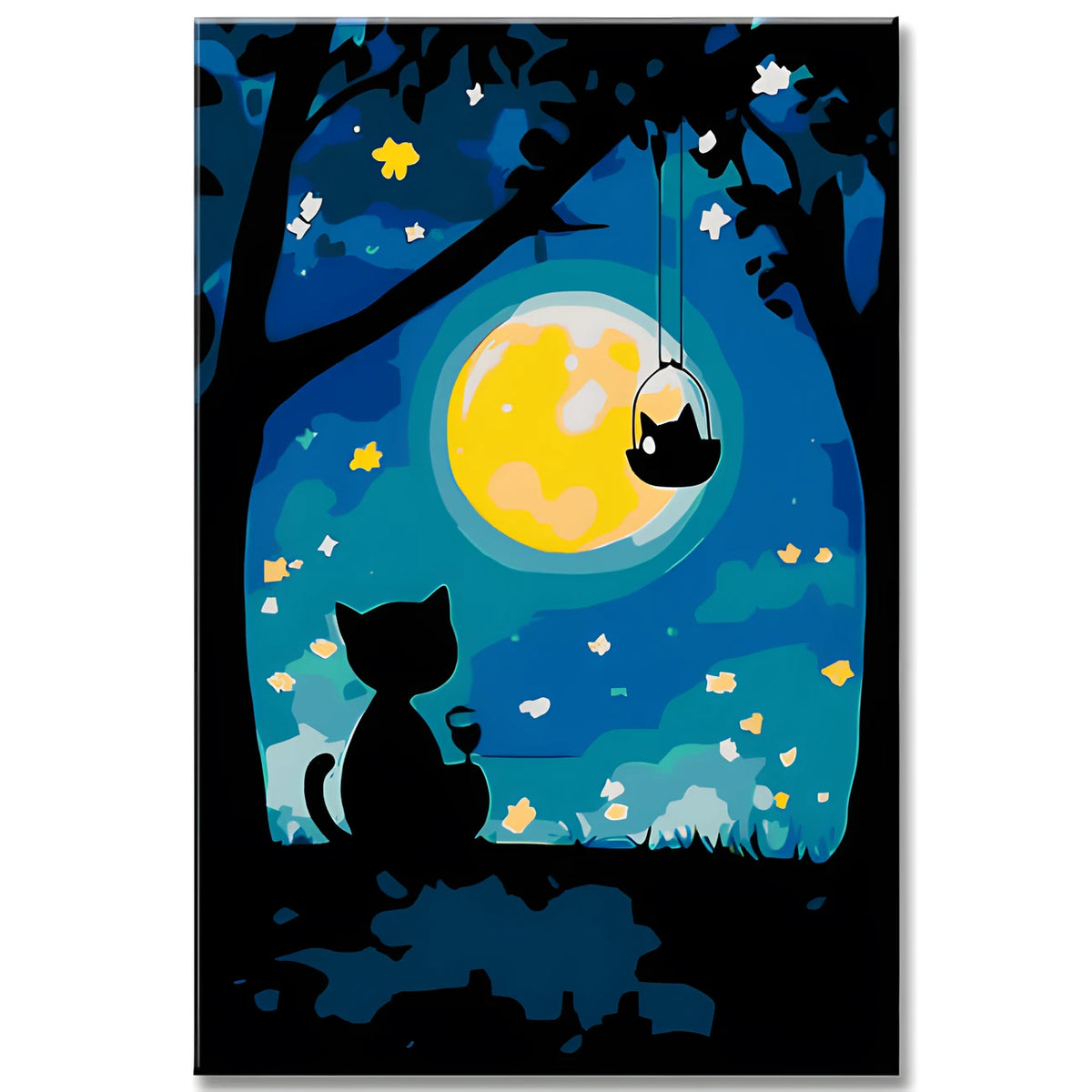 Painting by Numbers The Cat and the Moon Shipping from DE
