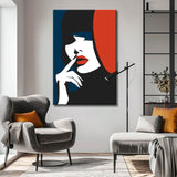 Malen nach Zahlen Abstrakte Kunst - Stilles Mädchen