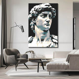 Malen nach Zahlen Statue von David Rom Kunst