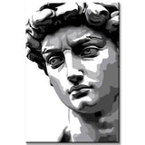 Malen nach Zahlen Statue von David Skulptur Kunst III