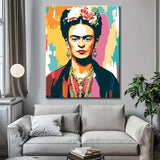 Malen nach Zahlen Frida Kahlo Farbporträt