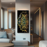 Malen nach Zahlen Vintage Mandala Kunst Versand aus DE-60*120cm-ohne Keilrahmen-ohne Bespannungsservice