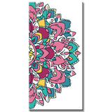 Malen nach Zahlen Buntes Mandala auf Weiß