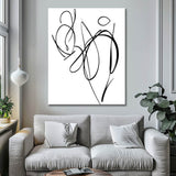 Malen nach Zahlen Kunst Minimalismus Zeichnung Freiheit