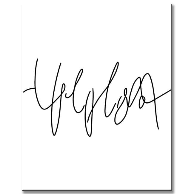 Malen nach Zahlen Kunst Minimalismus Zeichnung Schrift