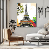 Malen nach Zahlen Kunst Natur Eiffelturm von unten nach oben