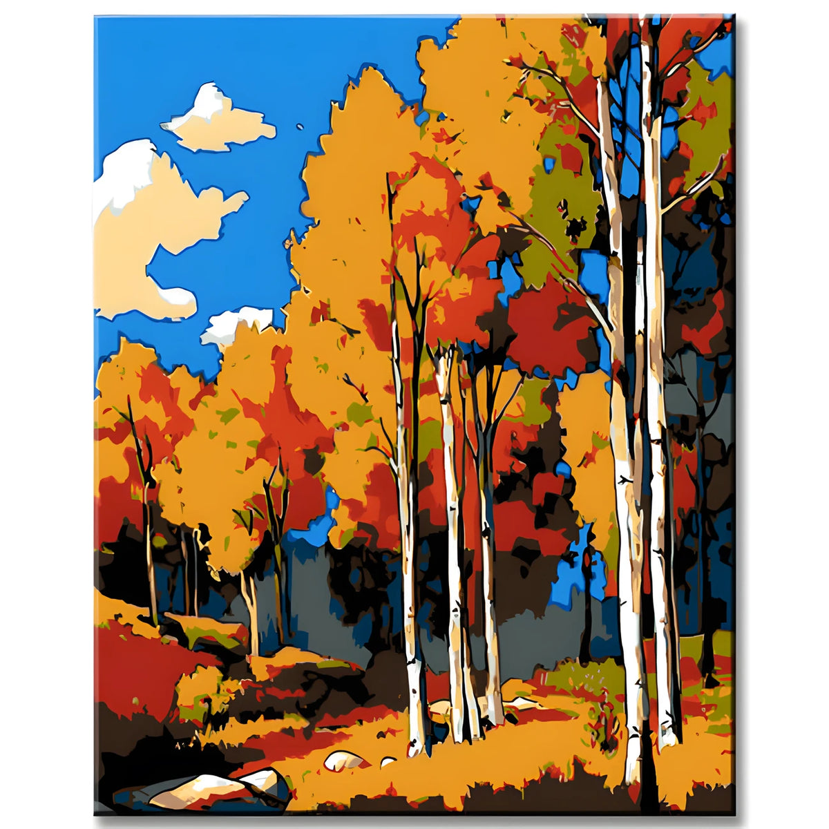 Malen nach Zahlen Kunst Natur Herbst Landschaft