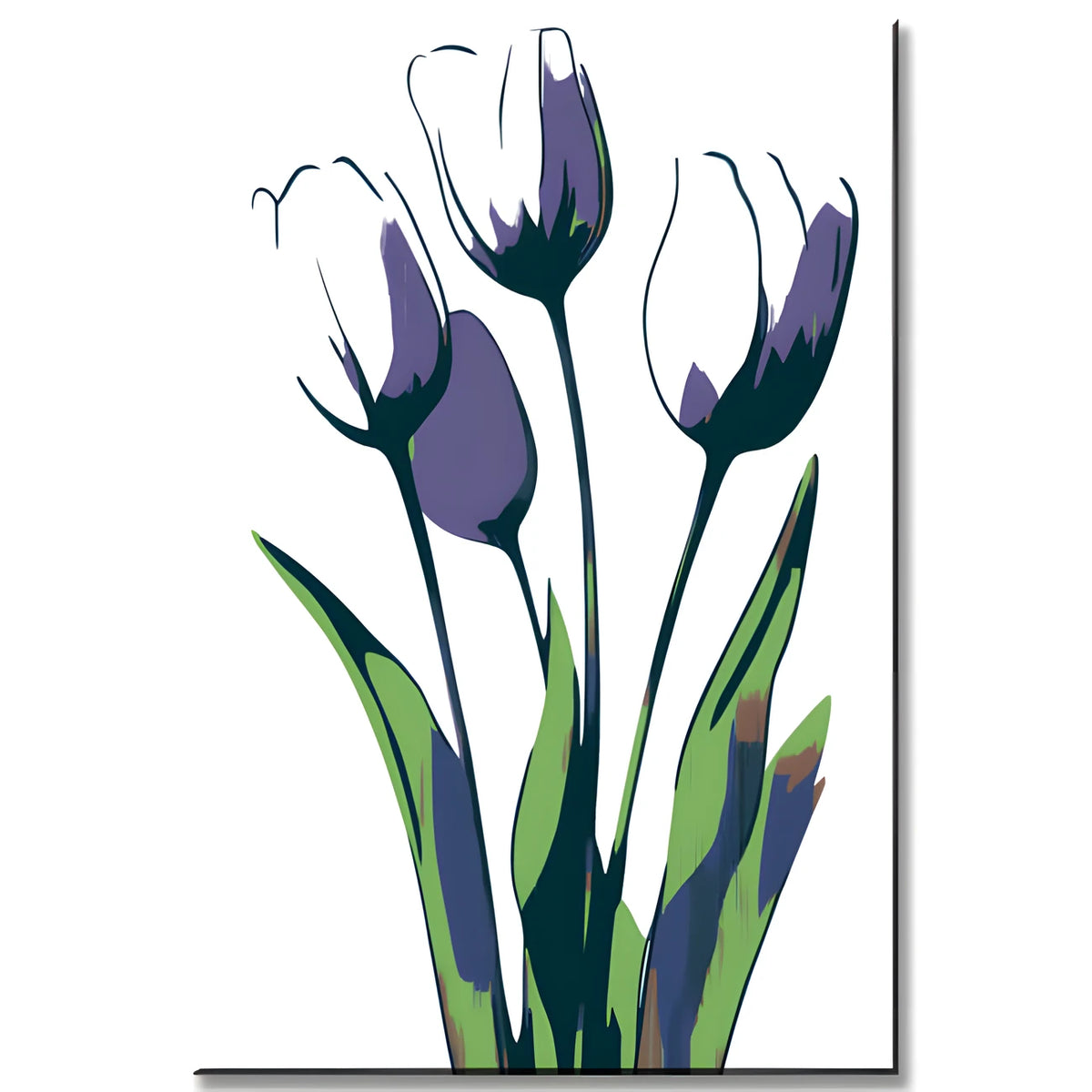 Grinding nach Zahlen Kunst Natur fun Tulips