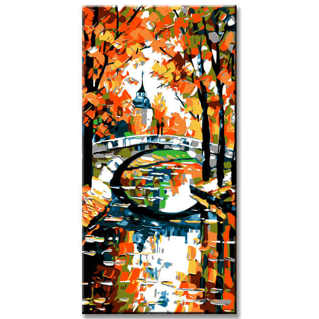 Grind after the natural landscape with rivers and bridges