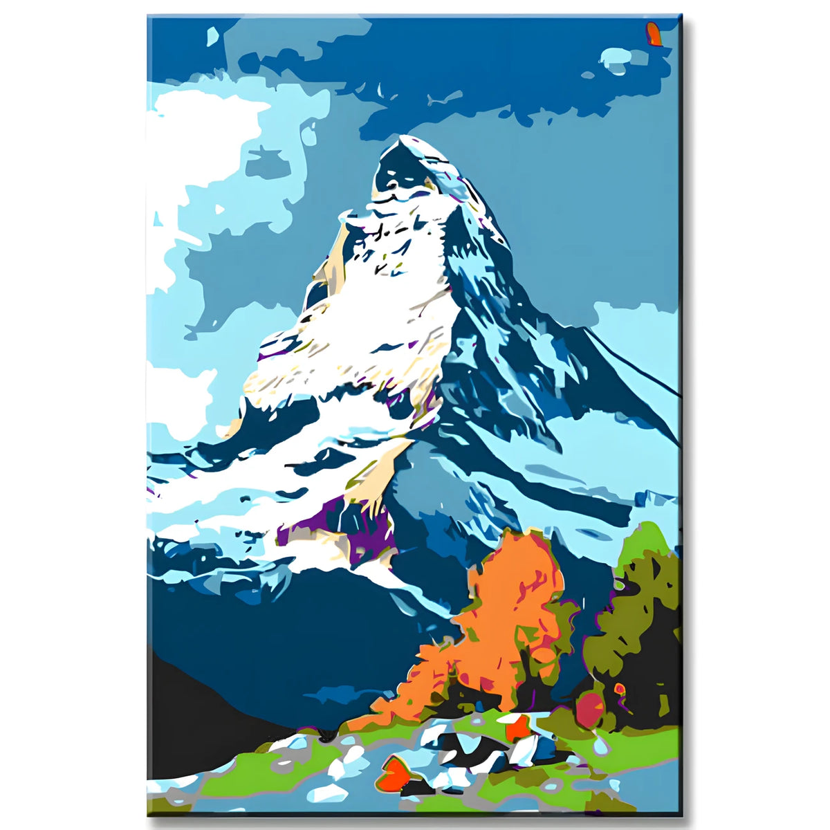 Malen nach Zahlen Berge Matterhorn