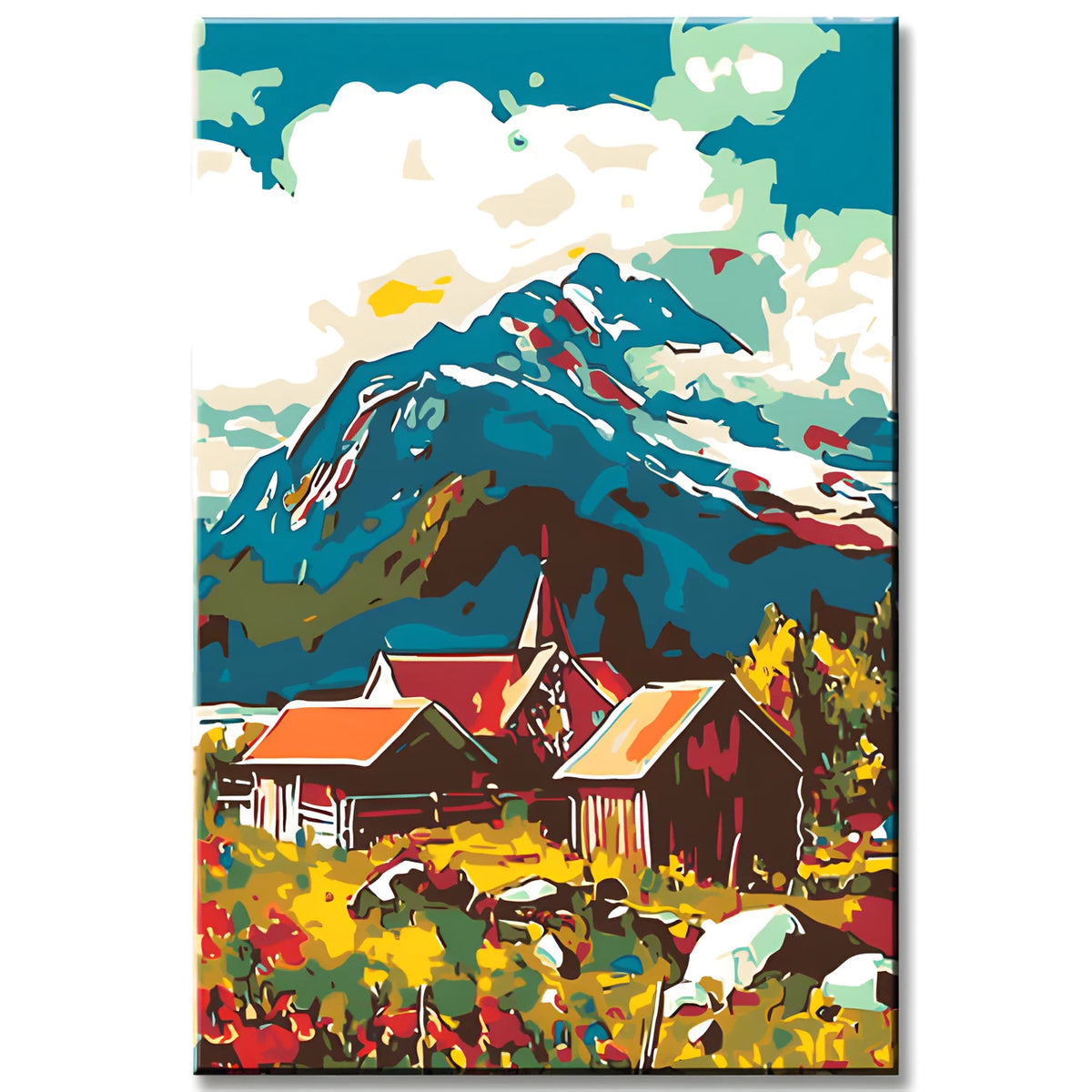 Malen nach Zahlen Landschaft in Norwegen