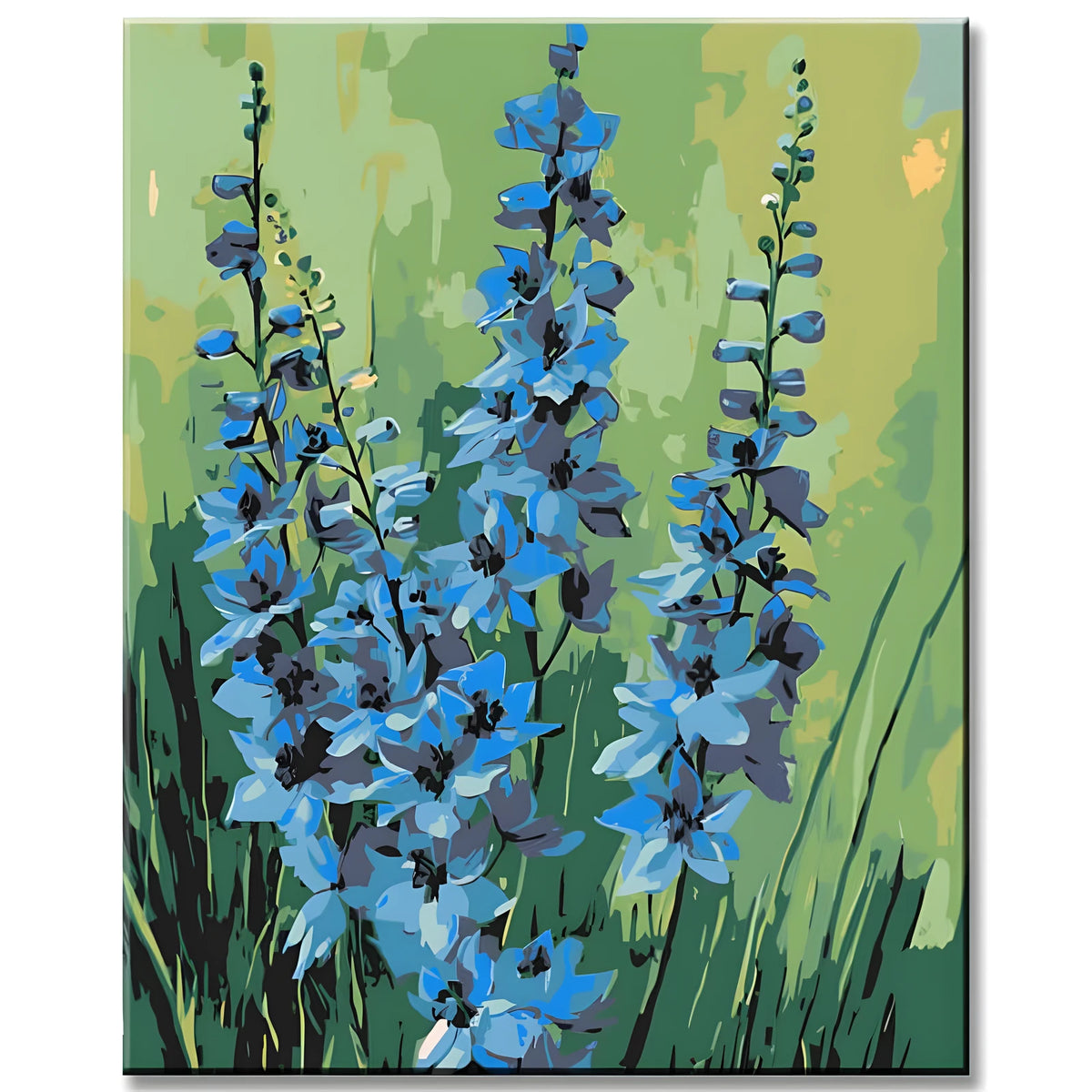 Grinding to Count Flowers Blue