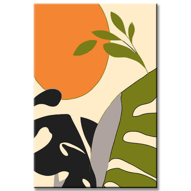 Malen nach Zahlen Tropische Blätter