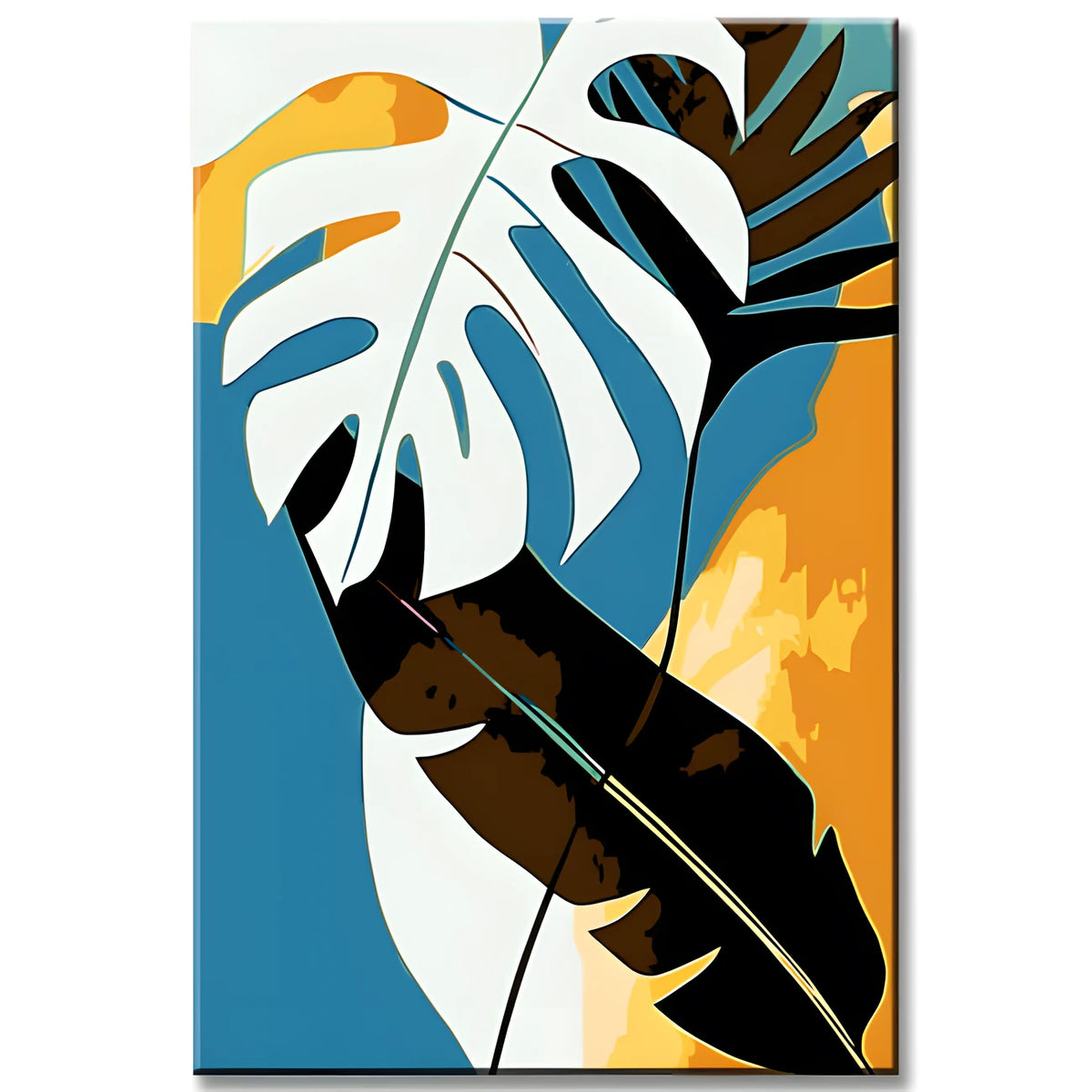 Malen nach Zahlen Monstera Abstrakte Kunst