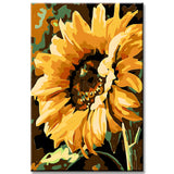 Malen nach Zahlen Kunst Sonnenblume Porträt