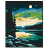 Malen nach Zahlen Himmelslichter Polarlichter