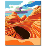 Malen nach Zahlen The Wave Berge USA Arizona