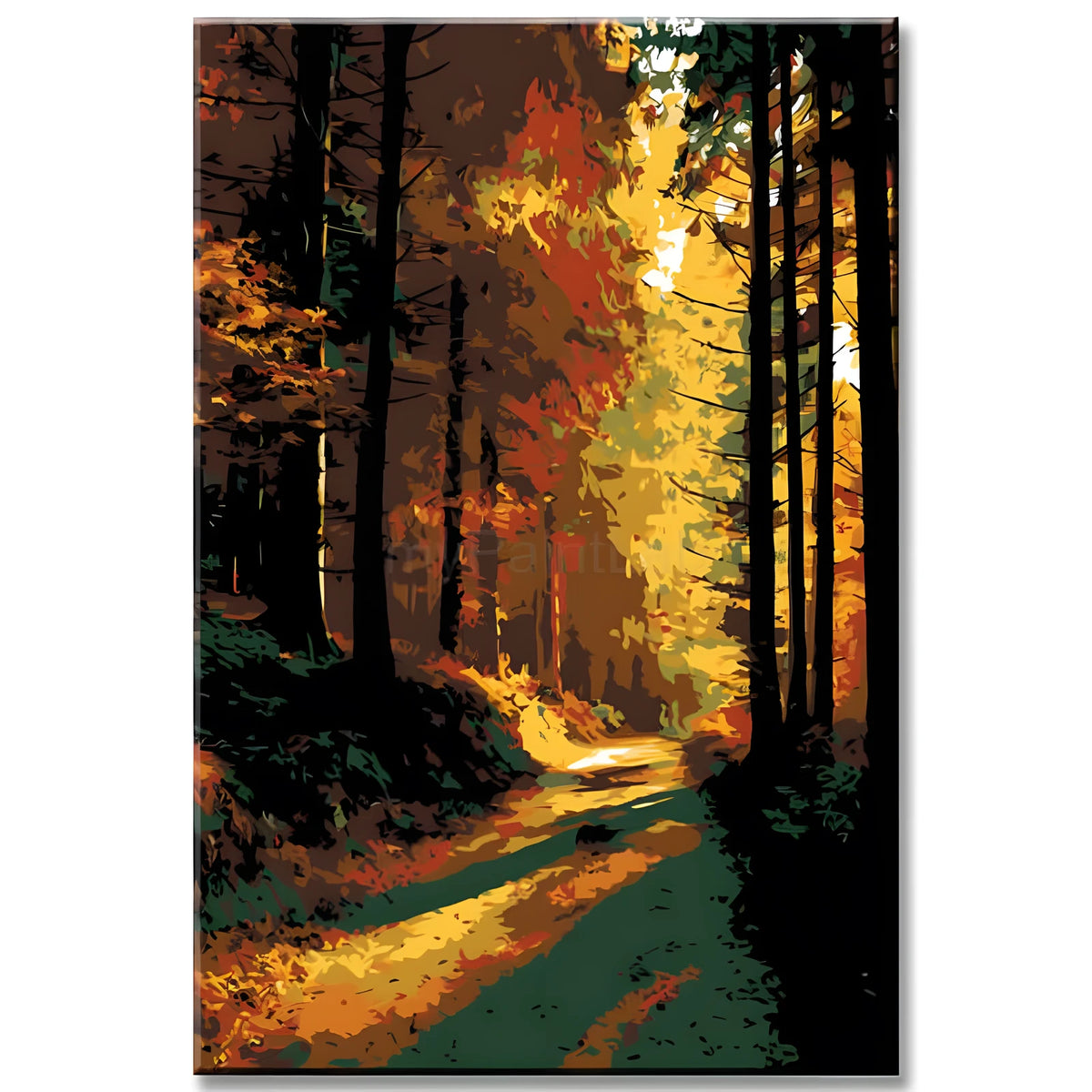 Painting by Numbers Bright Light in the Forest Shipping from DE