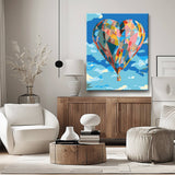 Painting by Numbers Blue Hot Air Balloon Shipping from DE
