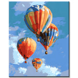 Malen nach Zahlen Farbige Ballon und Emotionen