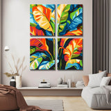 Malen nach Zahlen Tropical art design 4-piece Versand from DE