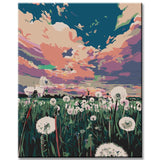 Grind nach Zahlen Pusteblumen Feld Versand aus DE