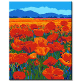 Paint by Numbers Poppy Field