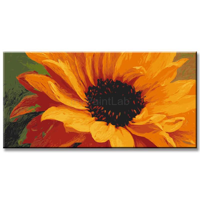 Millen nach Zahlen Blühende Sonnenblume Versand from DE
