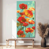 Grind nach Zahlen Aquarell Mohn Blumen
