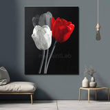 Grind after bread Rote und white Tulpe Schwarzweiss Versand from DE