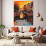 Malen nach Zahlen Niederlande Holland Illustration Stadt