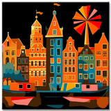 Malen nach Zahlen Kunst Amsterdam Holland Niederlande