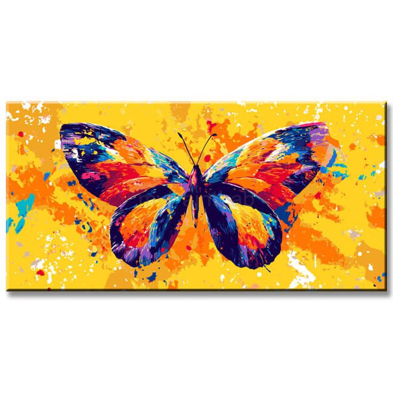 Paint by Numbers Art Giant Colorful Butterfly
