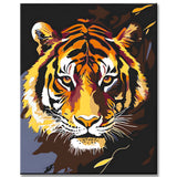 Painting by Numbers Art Animal Tiger Golden
