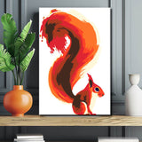 Painting by numbers art animal squirrel