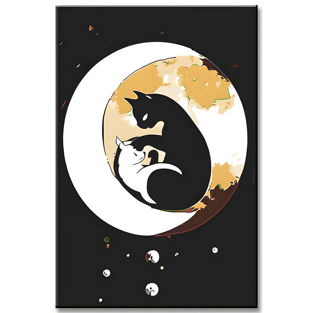 Grind after dark and white cats as Ying Yang