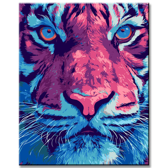 Painting by Numbers Art Animal Colorful Lion Face