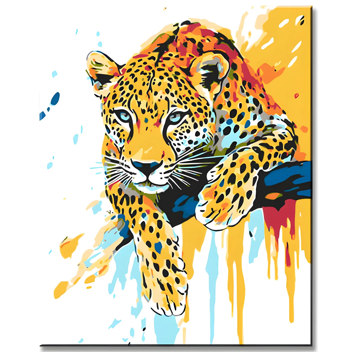 Malen nach Zahlen Tierkunst Leopard auf dem Baum