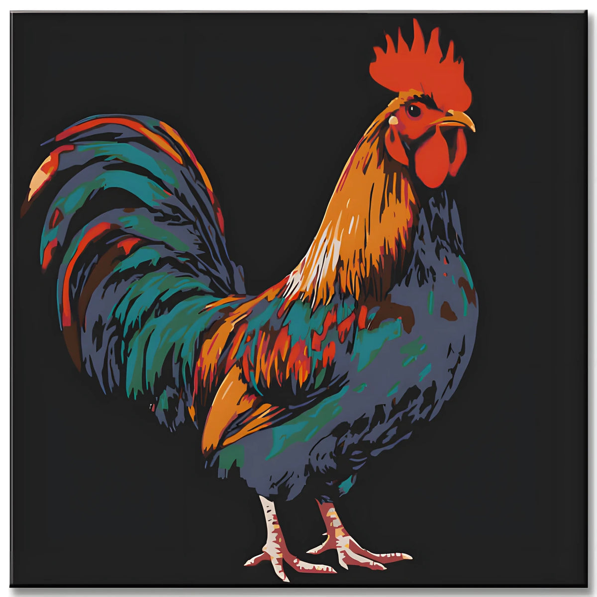 Malen nach Zahlen Gallisches Huhn