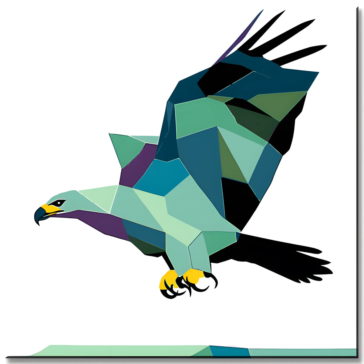 Malen nach Zahlen Polygon Adler Kunst Versand from DE