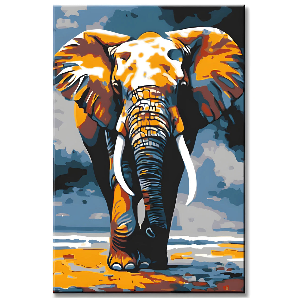 Painting by Numbers Animal Art Elephant in Motion